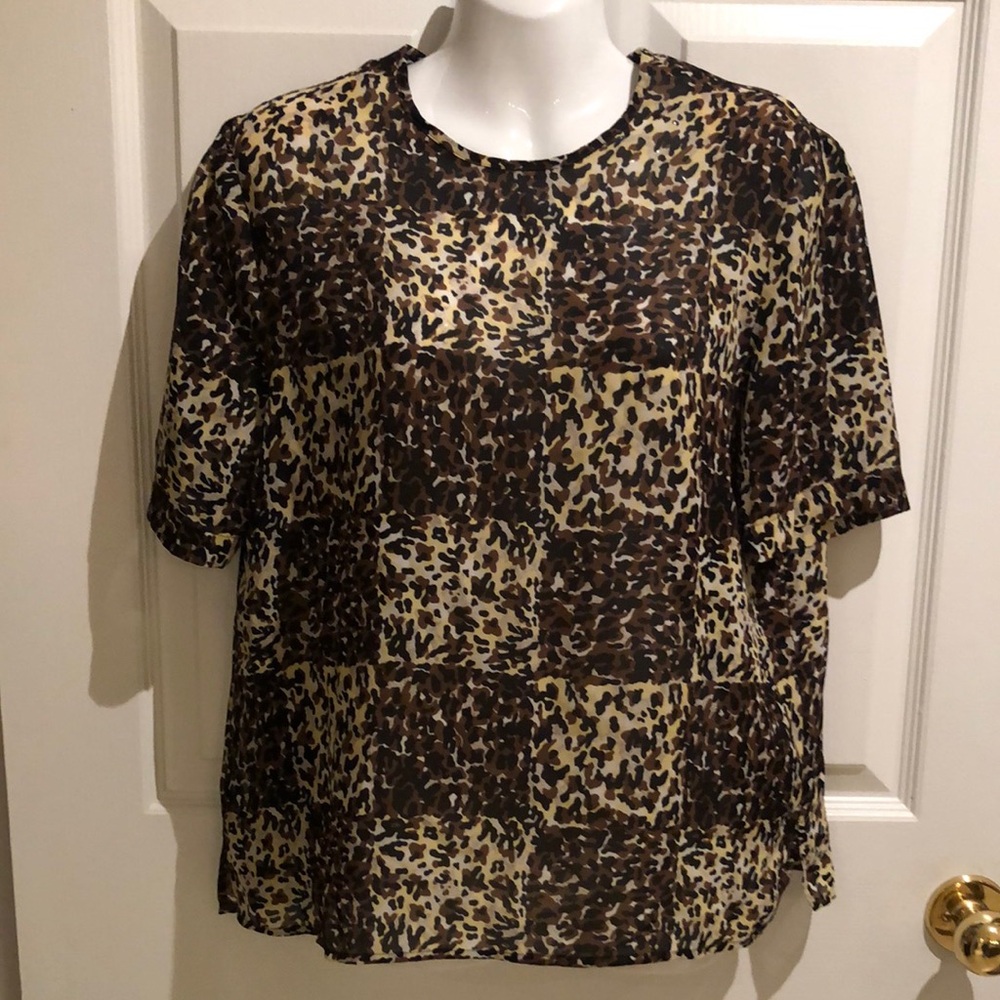Vintage Leopard Print Women's Top